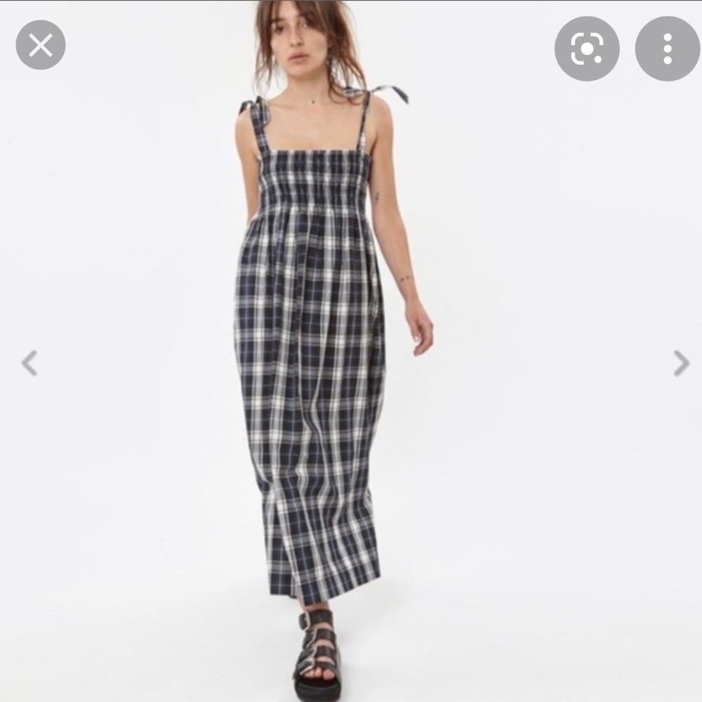 ISO Ganni Kaori Plaid Dress Small